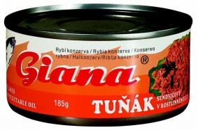 Tuňák kousky 185 g