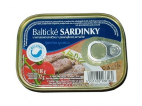 Sardinky Baltické v tomatové omáčce 110g