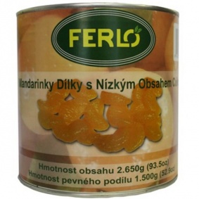 Kompot mandarinky 3kg