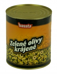 Olivy zelené krájené  1560g