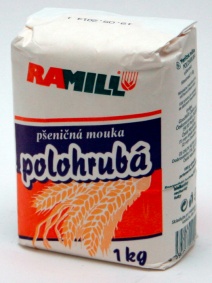 Pšeničná mouka polohrubá 1 kg