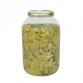 Cibule řezaná steril. v koř. sladkokys. nálevu s náhradním sladidlem S/4