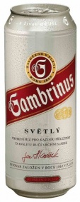 Pivo Gambrinus 10° 0.5lit.plech